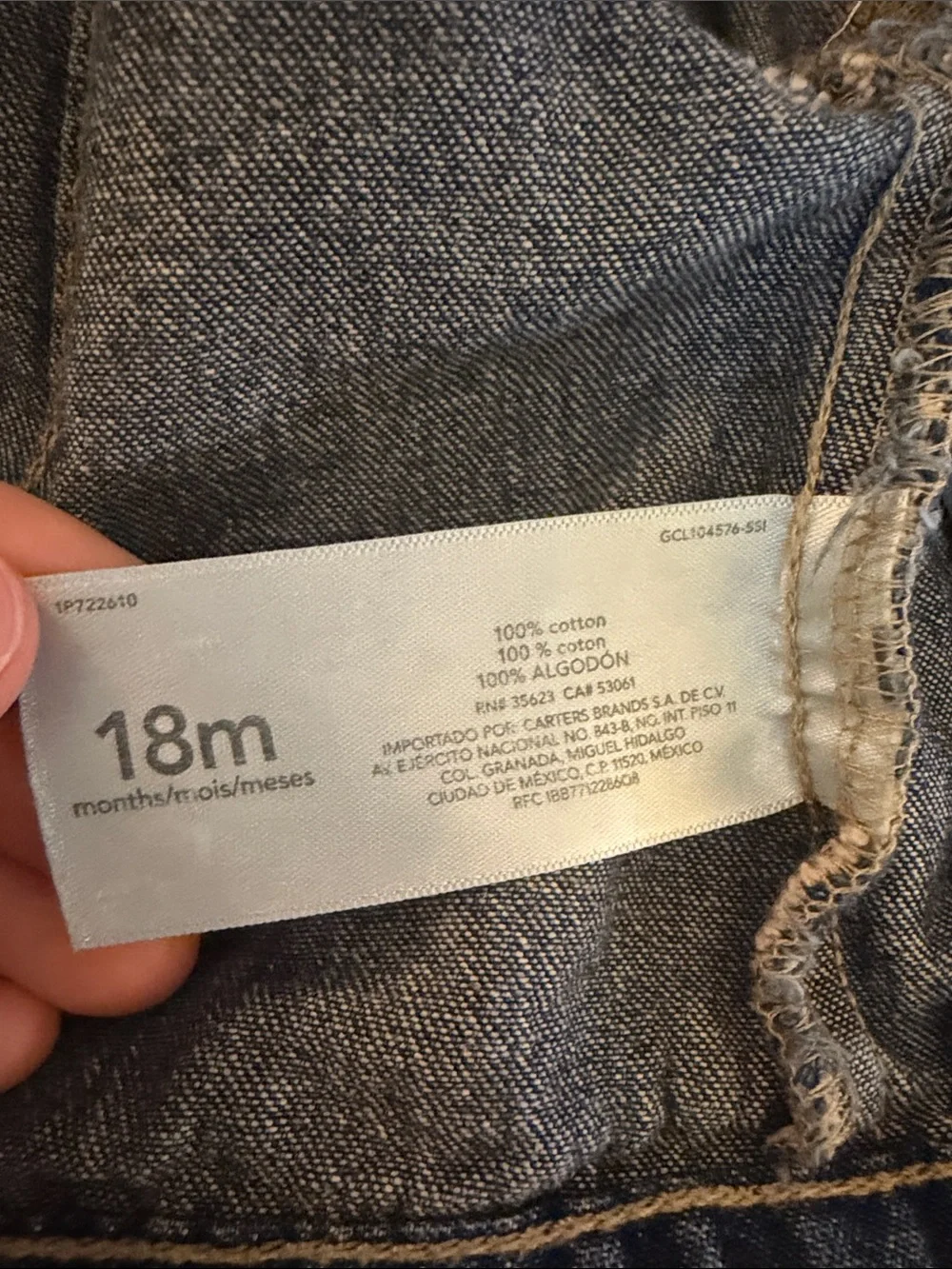 Carter's Dark Blue Denim Jacket for Kids